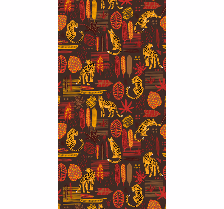 tapeta na stenu zvierata motív afrického safari - Tenstickers