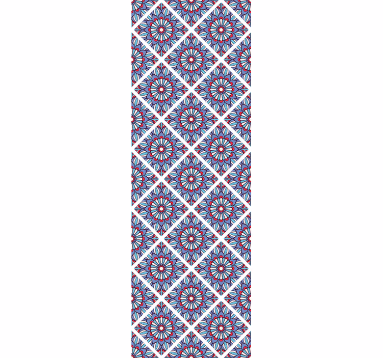 Mandala štvorcový vzor dlaždice tapety - Tenstickers