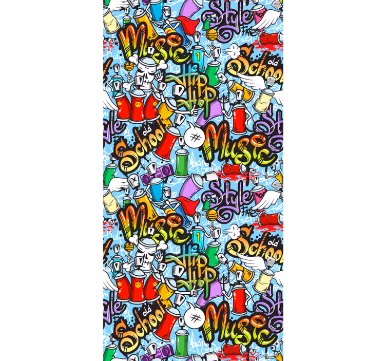 Farebné graffiti štítky na stenu umenie tapety - Tenstickers