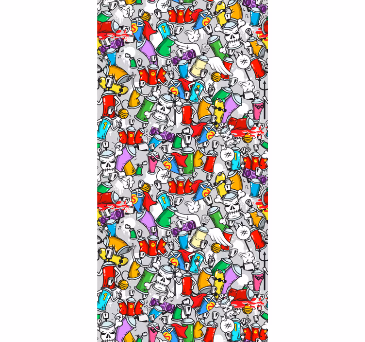 umelecké tapety hrnce s graffiti farbou - Tenstickers