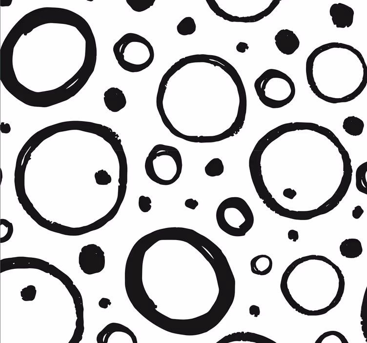 tapety geometrické vzory abstraktné kruhy - Tenstickers