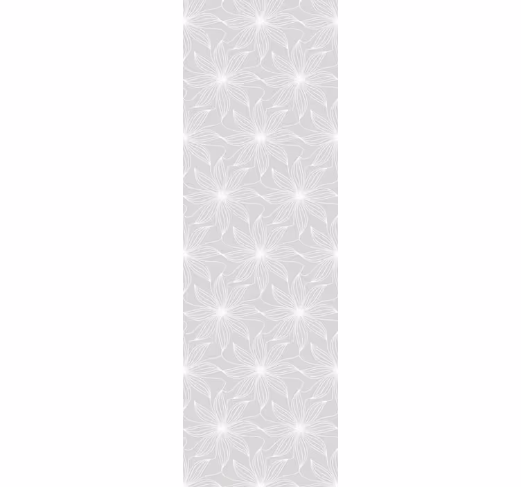 sivá tapeta kvetinová geometria - Tenstickers