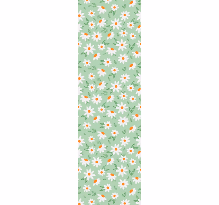 tapety na stenu kvety kvetinový vzor sedmokrásky - Tenstickers