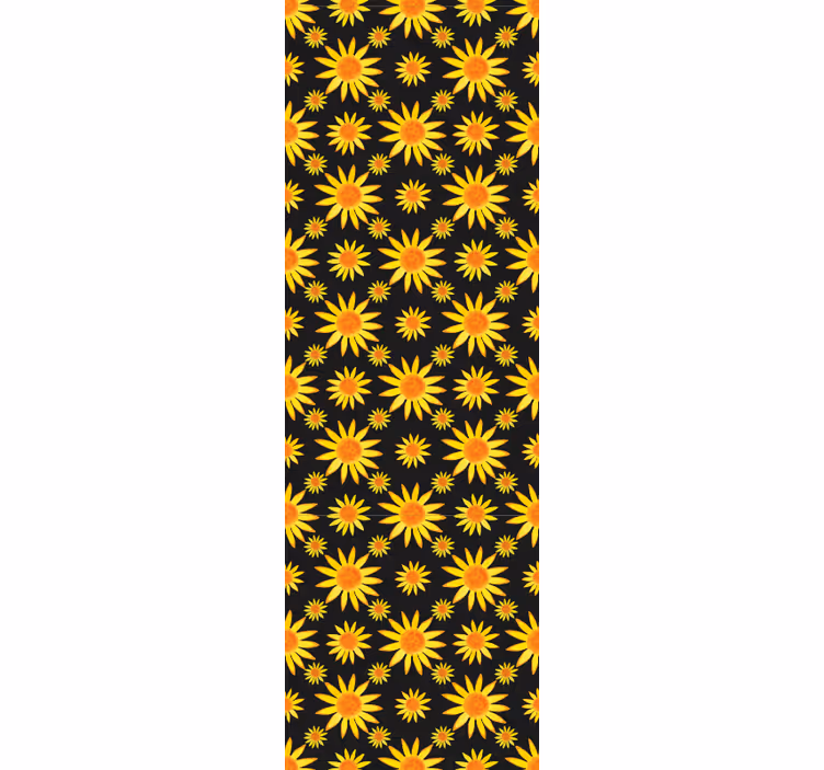 tapety na stenu kvety slnečnicový vzor - Tenstickers