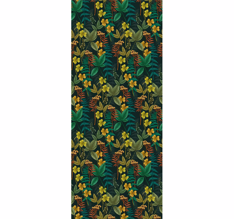 tapety na stenu príroda botanický pruhovaný vzor - Tenstickers