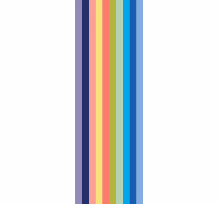 Tapety s horizontálnymi pruhmi živý pruhovaný vzor - Tenstickers