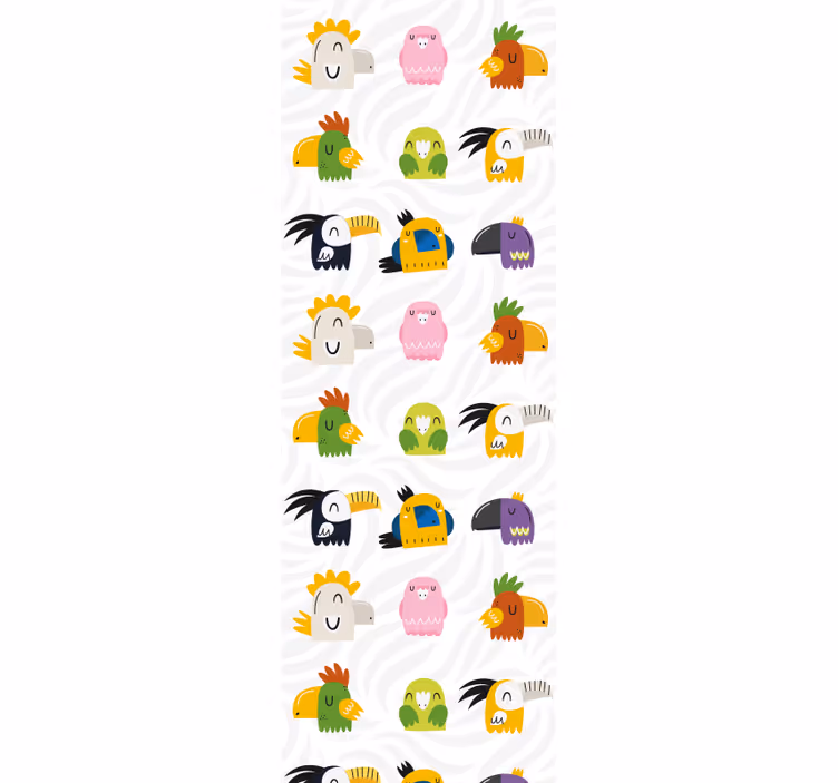 tapeta do detskej izby veselá nástenná maľba monštier - Tenstickers
