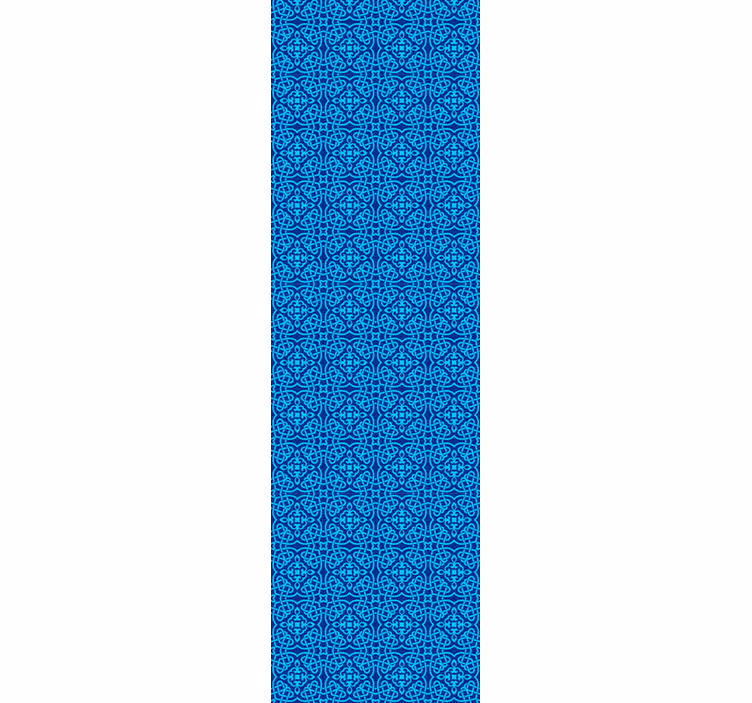 Modrá kvetinová tapeta - Tenstickers