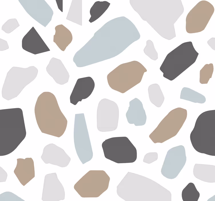 tapeta kamene šedé terrazo - Tenstickers