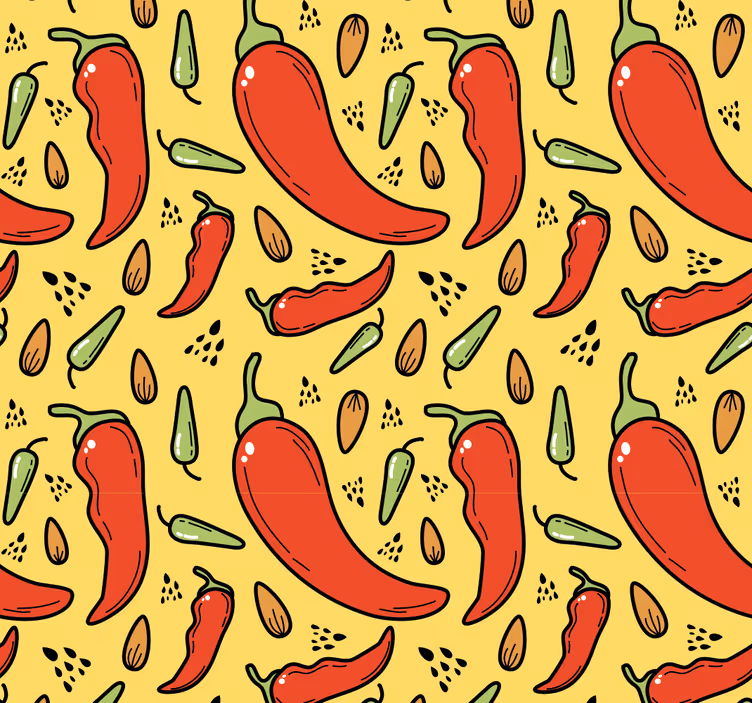 tapety na stenu príroda pikantný čili vzor - Tenstickers