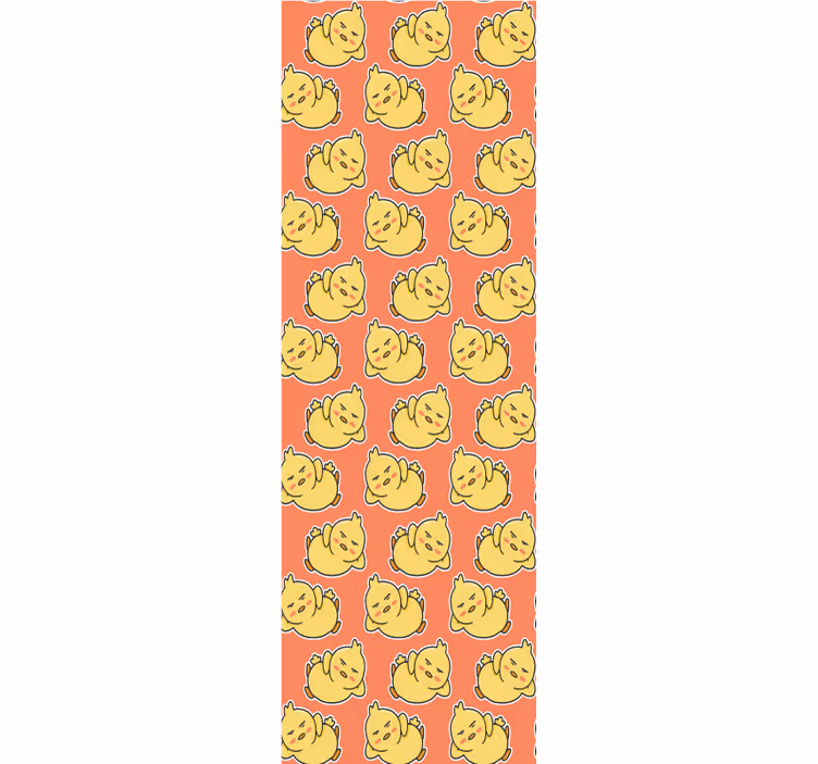 mačky tapety kreslený vzor mačky - Tenstickers
