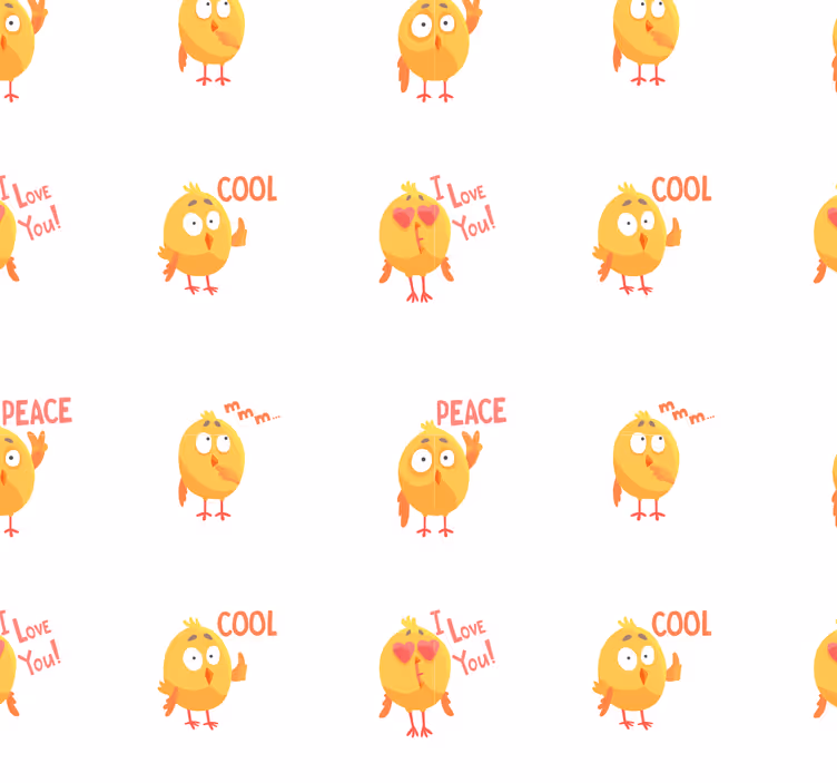 Zvieratá tapety kreslené komické kura - Tenstickers