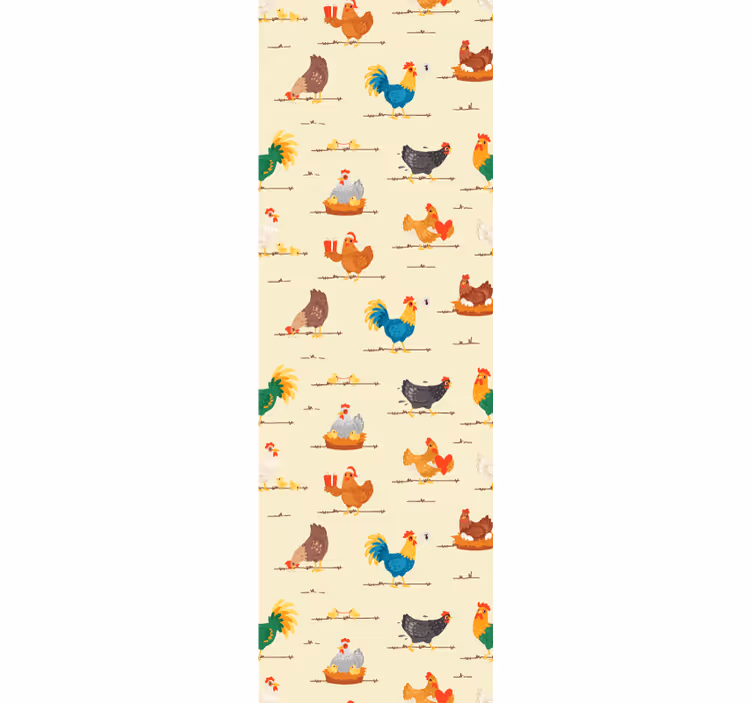 tapeta na stenu zvierata veľa kurčiat - Tenstickers