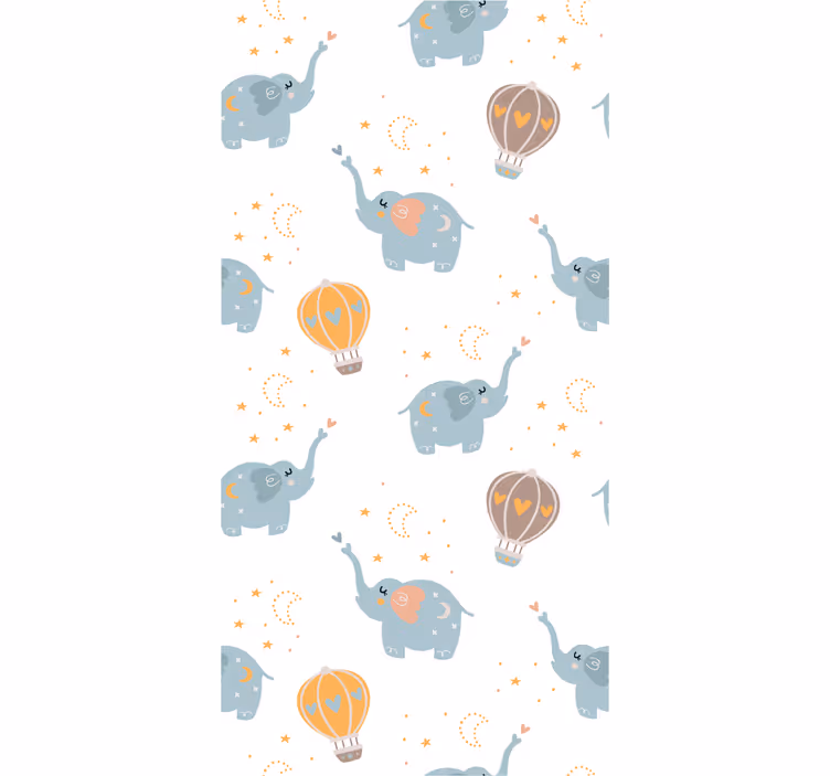 Tapety pre zvieratá zo slonov a balónov - Tenstickers