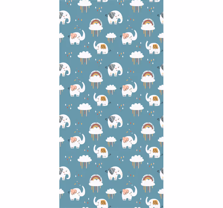 tapety slon hravý sprievod slonov - Tenstickers