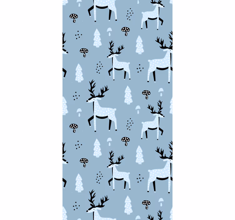tapeta na stenu zvierata dizajn sobího vzoru - Tenstickers
