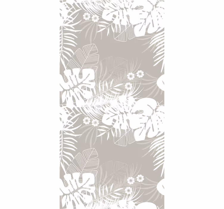 tapeta listy botanická silueta - Tenstickers