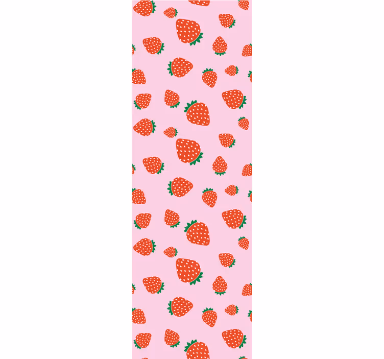 tapety do kuchyne sladký jahodový vzor - Tenstickers