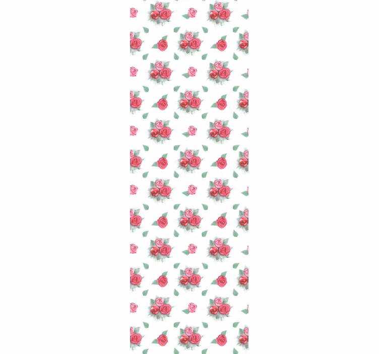 tapety na stenu kvety vzor kytice ruží - Tenstickers