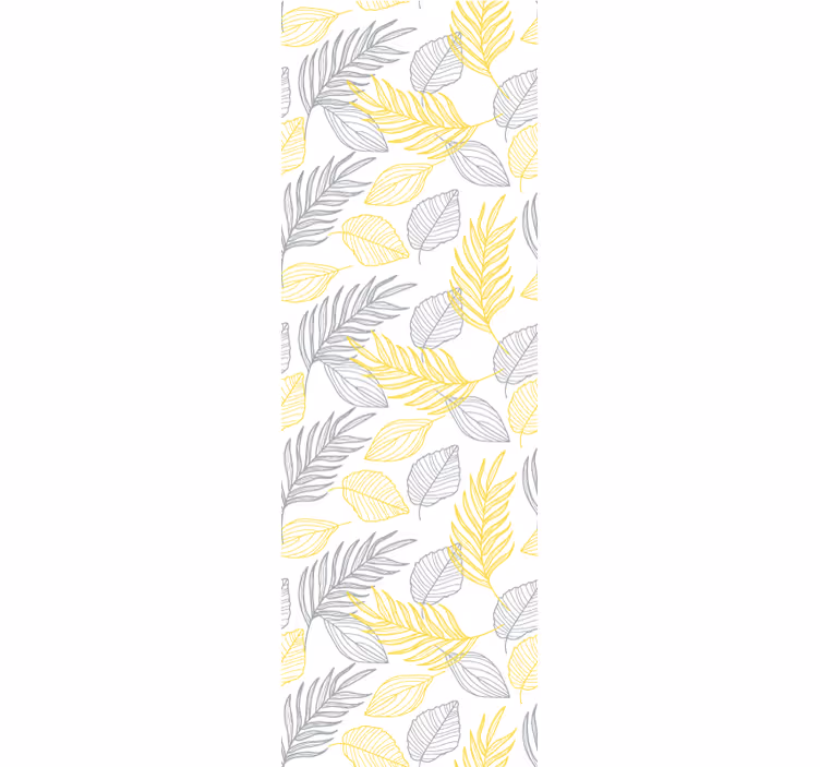 tapeta listy listový botanický vzor - Tenstickers