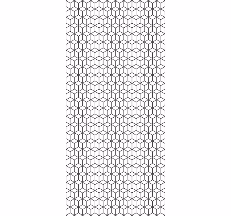 tapety geometrické vzory geometrický kubický vzor - Tenstickers