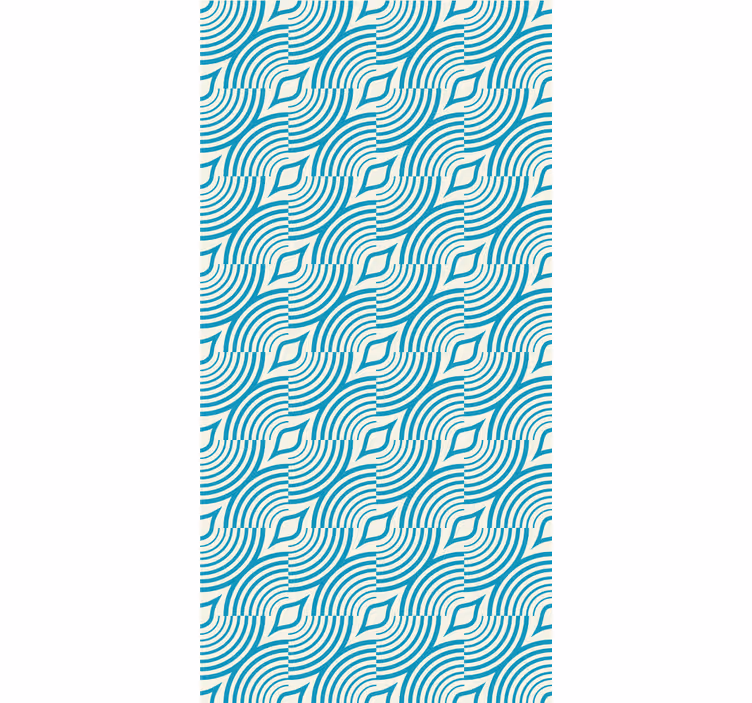 Morský vzor modré čiary svadobné tapety - Tenstickers