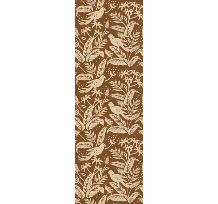 tapeta na stenu zvierata botanický vzor vtákov - Tenstickers