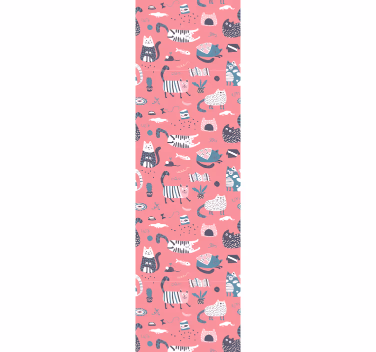 mačky tapety hravé mačky ilustrácie - Tenstickers