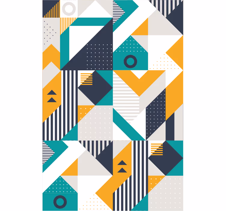 Geometrické vzory tapety do obývacej izby - Tenstickers