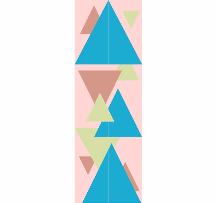 tapety geometrické vzory nástenná maľba geometrických tvarov - Tenstickers
