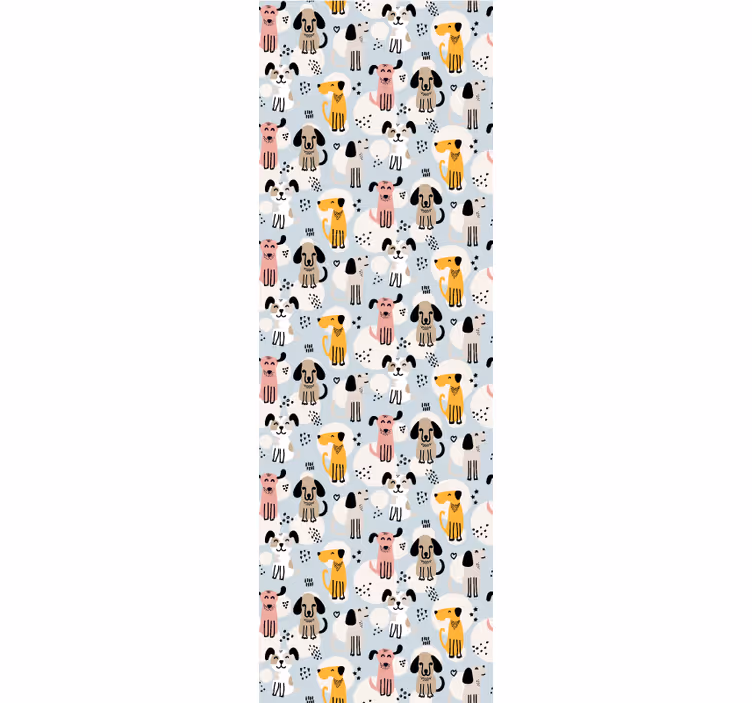 psie tapety hra so psím vzorom - Tenstickers