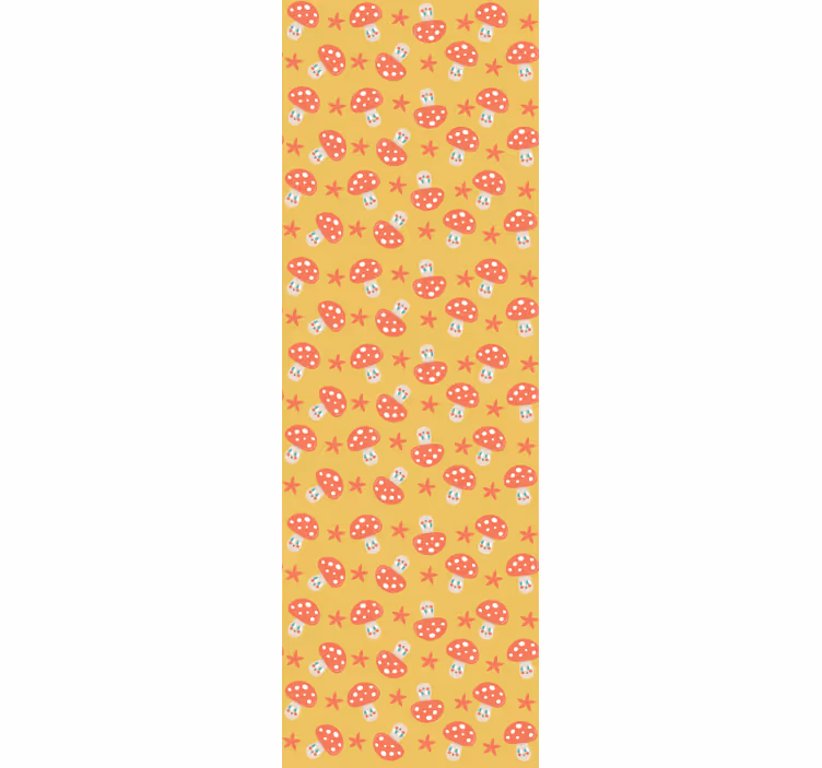 Tapety s ornamentami hravý hubový vzor - Tenstickers