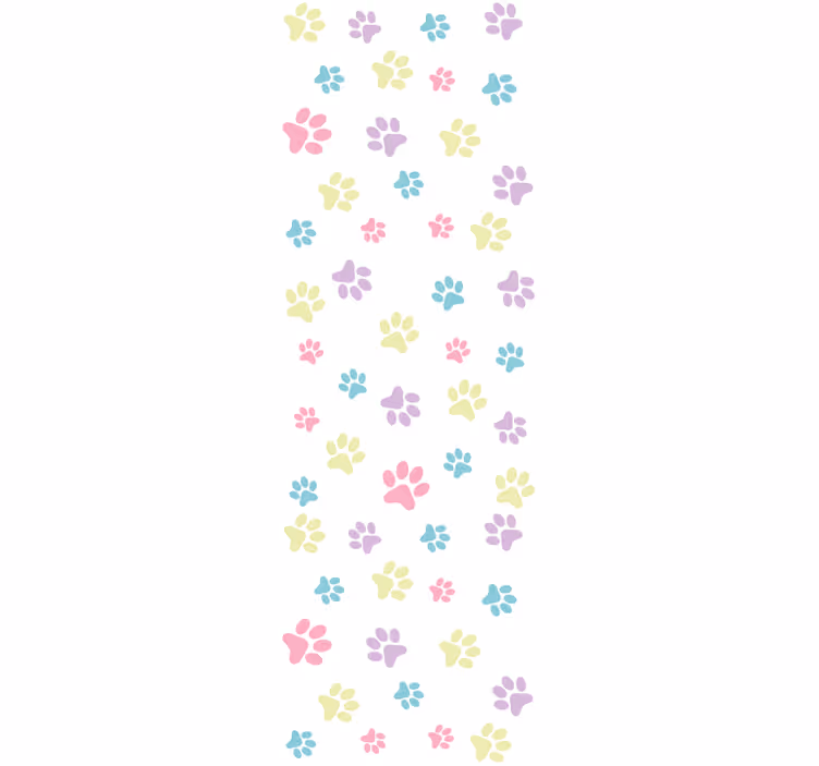 Fantastické farebné tapety do spálne pre psov - Tenstickers