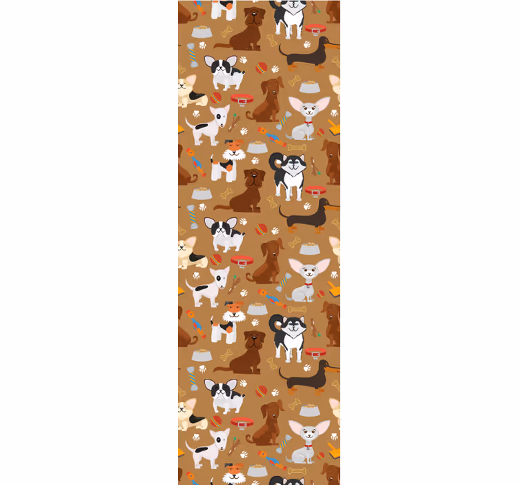 Rôzne tapety so vzorom roztomilých psov - Tenstickers