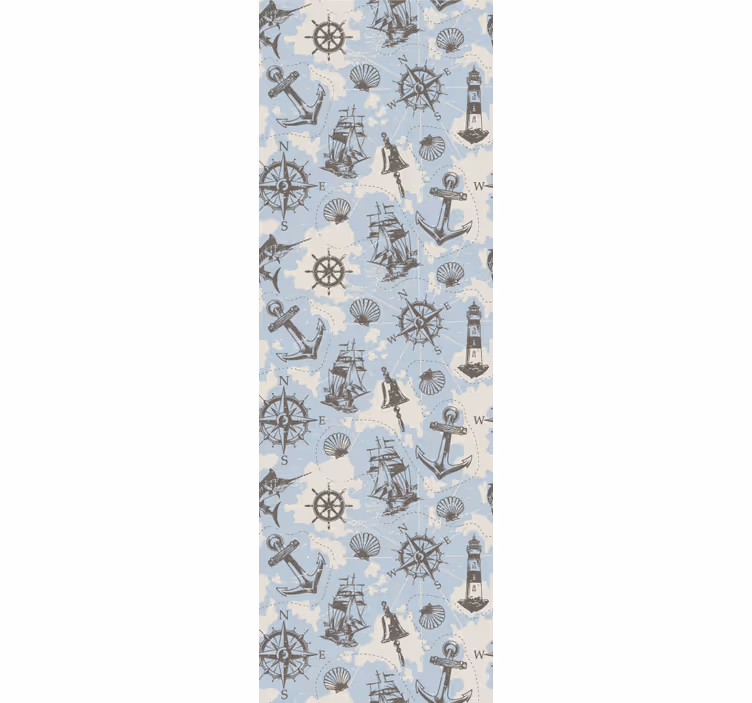 tapety do obývačky námorné motívy - Tenstickers