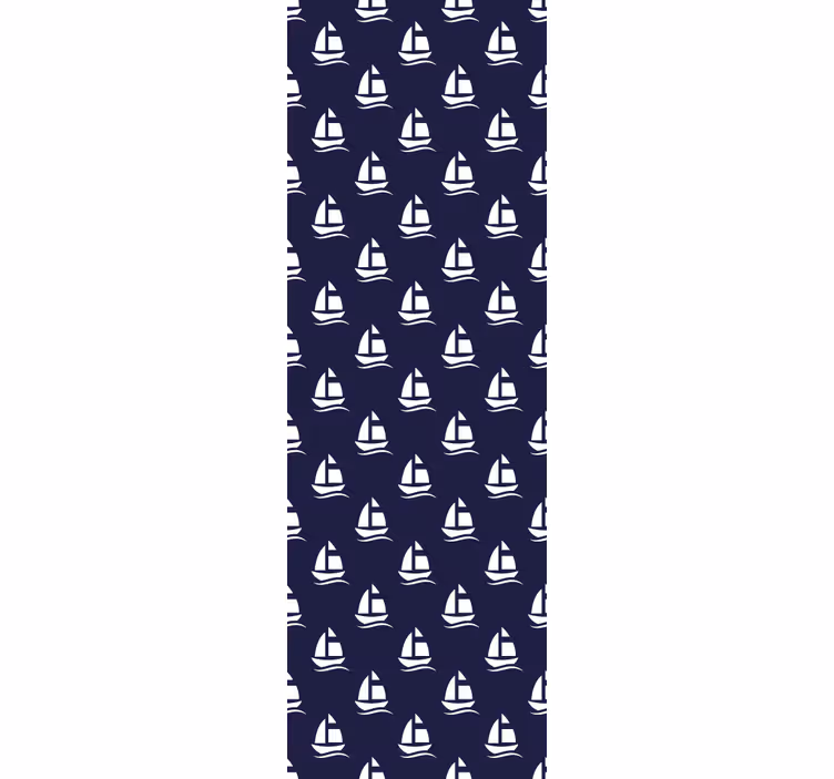 Námornícka modrá tapeta s námorným vzorom - Tenstickers