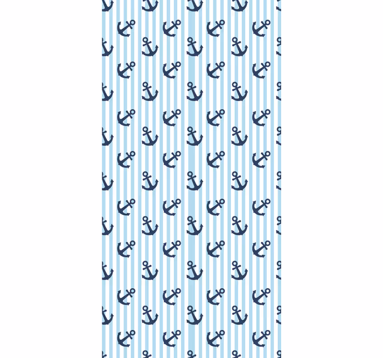 pruhované tapety námorné kotvy - Tenstickers