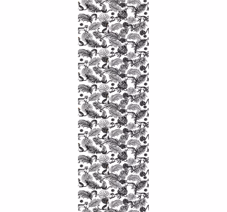 tapety prales čiernobiely vzor - Tenstickers