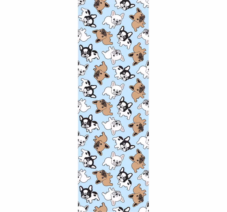 tapeta na stenu zvierata vzor hravých šteniatok - Tenstickers