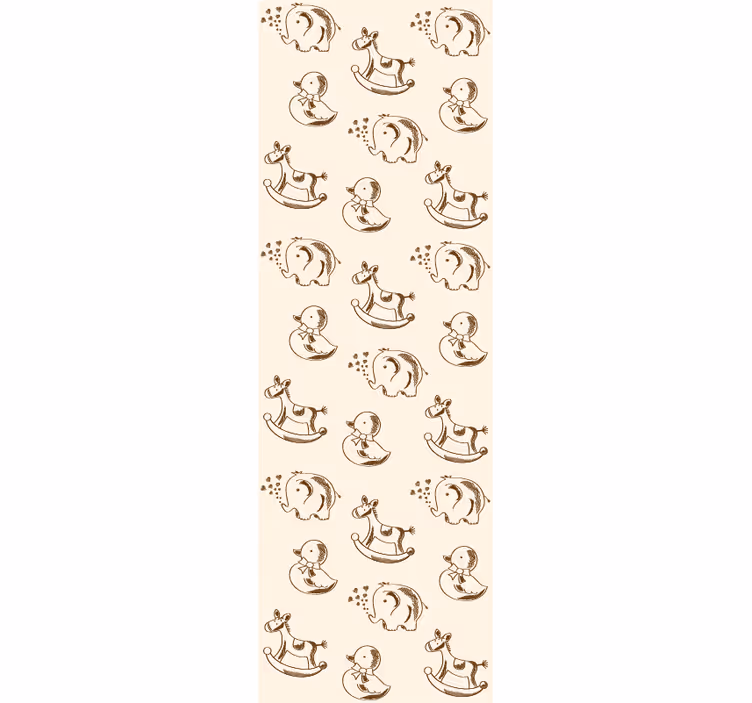 tapety do škôlky hravé kresby zvierat - Tenstickers