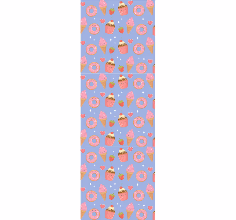 tapety do škôlky sladký dezert vzor - Tenstickers