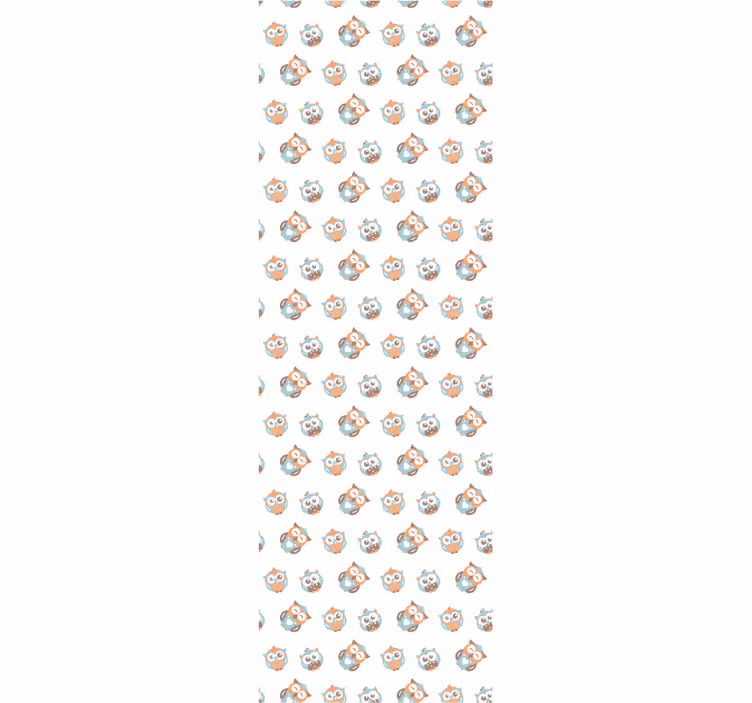 tapeta do detskej izby vzor sovy - Tenstickers