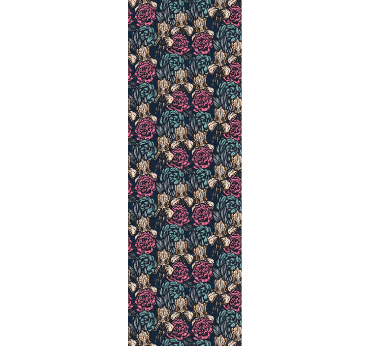 tapety na stenu kvety elegantná kvetinová tapiséria - Tenstickers
