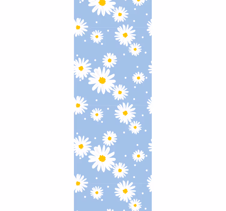 tapety na stenu kvety motív so vzorom sedmokrásky - Tenstickers