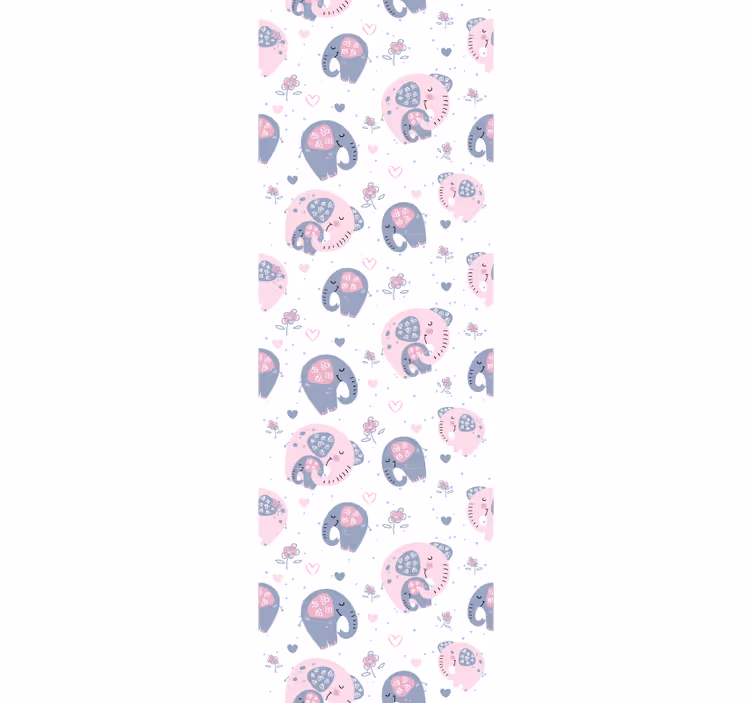 tapeta do detskej izby balónové vzory slonov - Tenstickers
