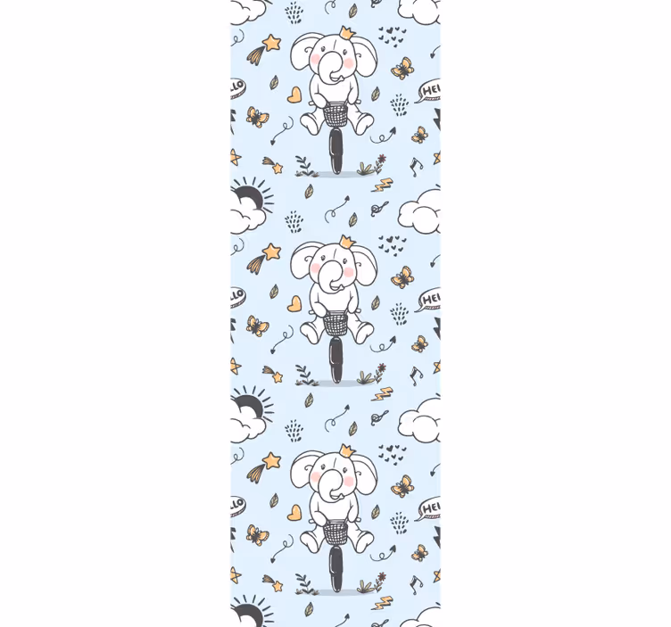 tapety do škôlky jazda na slonoch - Tenstickers