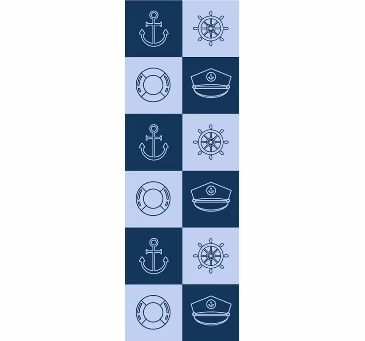 tapeta obkladačky vzor námorných dlaždíc - Tenstickers