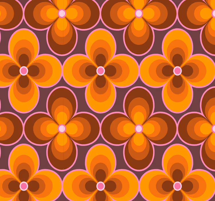 tapety geometrické vzory geometrický kvetinový výbuch - Tenstickers