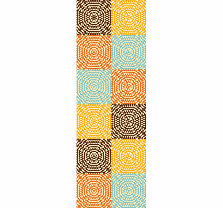 tapety geometrické vzory geometrické špirálové štvorce - Tenstickers