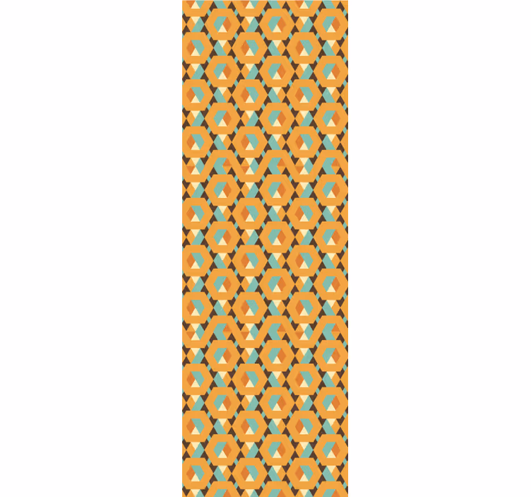 Geometrické pokojné tvary vintage tapeta - Tenstickers